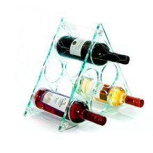 Titular de exibição de plexiglass transparente para vinhos